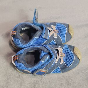 Toddler Pediped Blue Mesh Sneakers With Hook Loop Straps Size 28